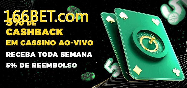 Promoções do cassino ao Vivo 166BET.com